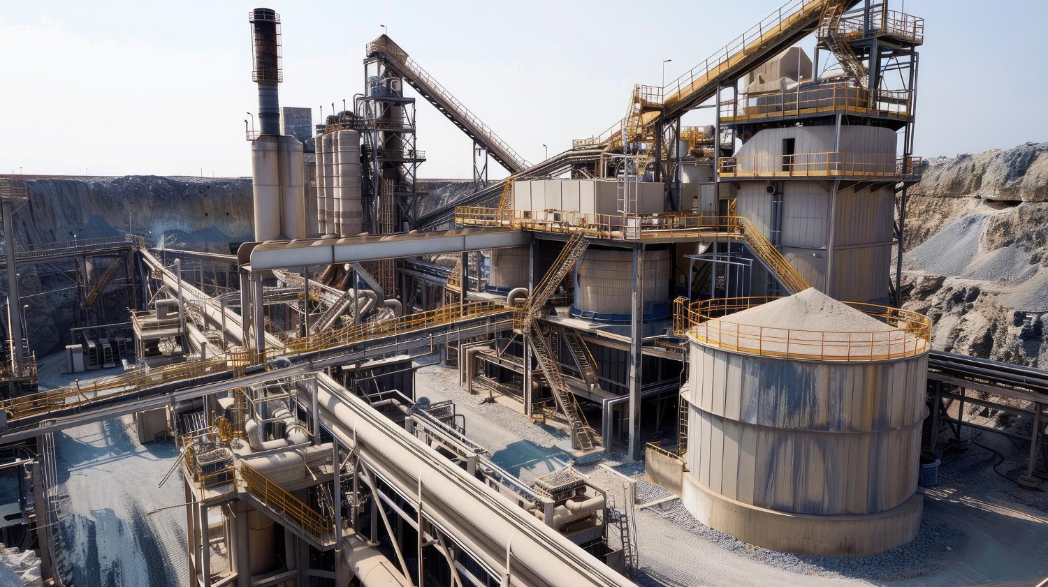 Industrial production equipment in the supplied SOLIDEX imagery